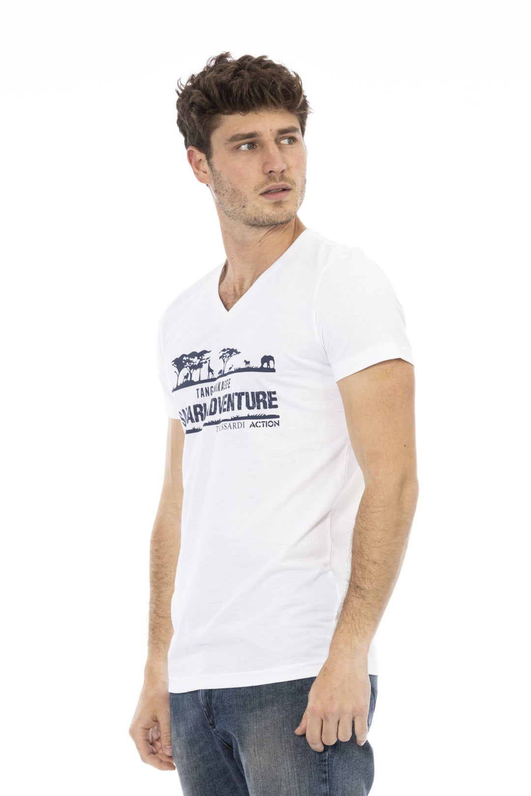 Trussardi Action White Cotton T-Shirt