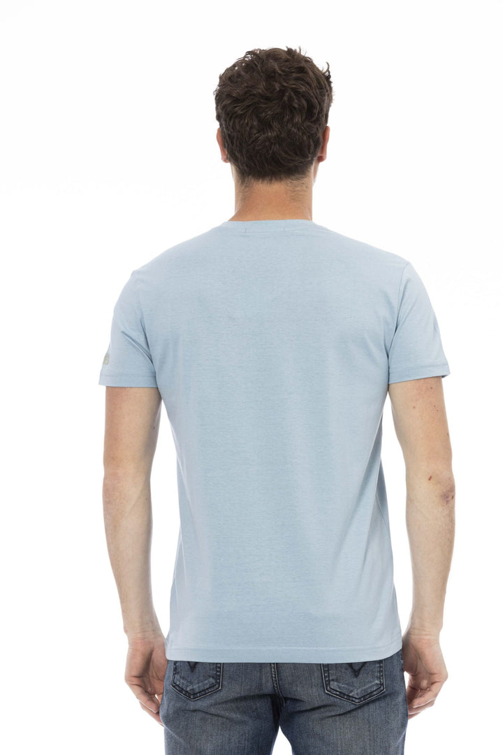 Trussardi Action Light-blue Cotton T-Shirt