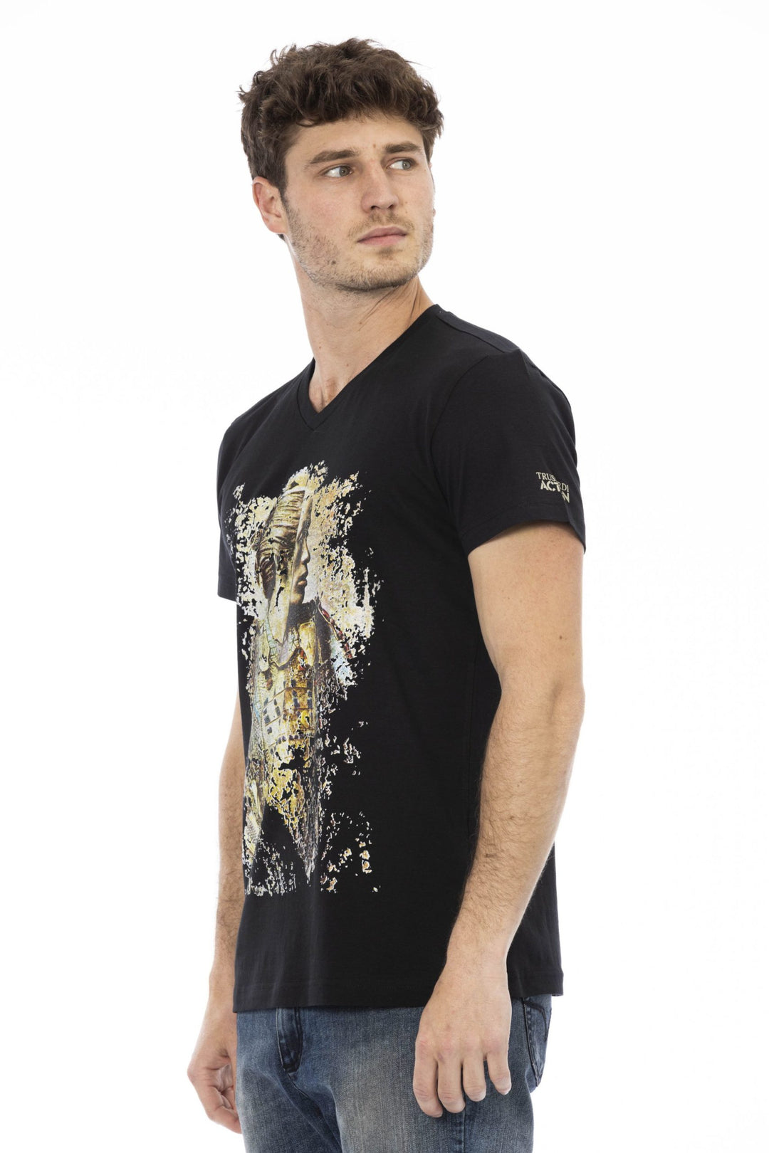 Trussardi Action Black Cotton T-Shirt