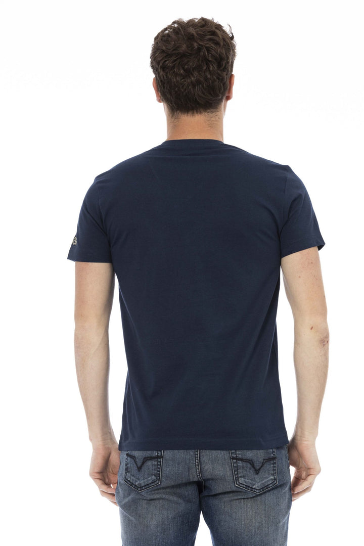 Trussardi Action Blue Cotton T-Shirt