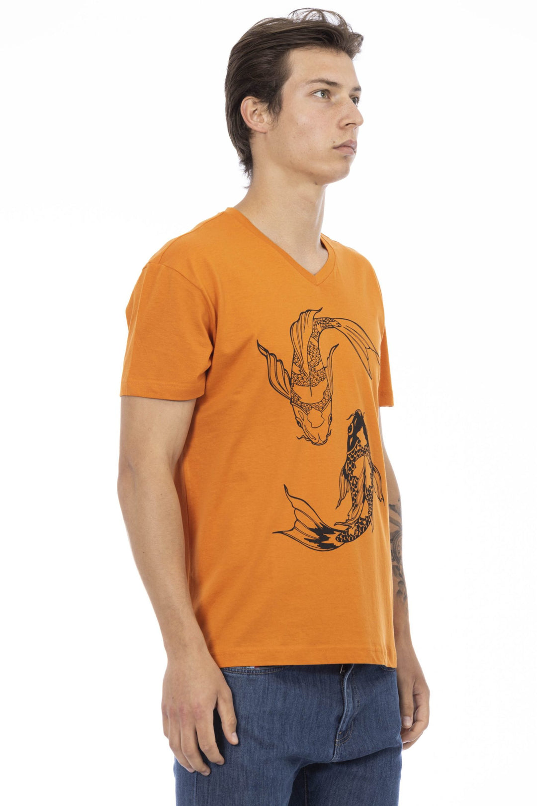 Trussardi Action Orange Cotton T-Shirt