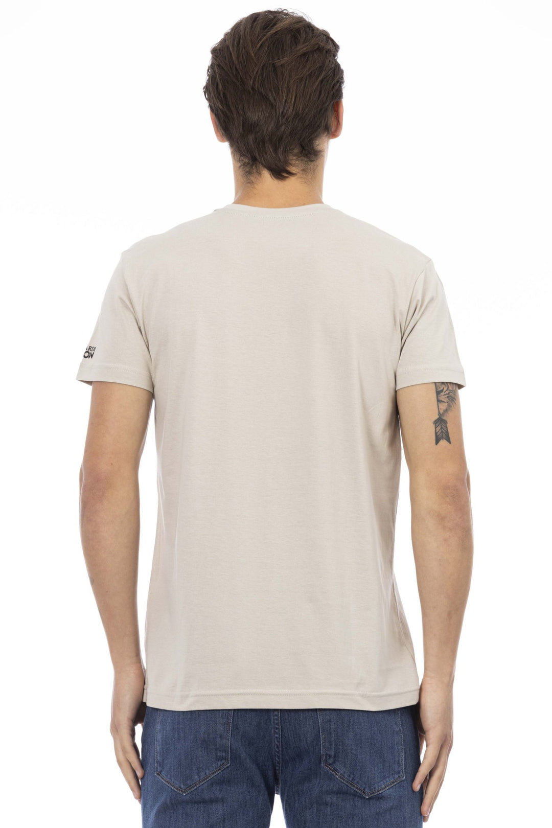 Trussardi Action Beige Cotton T-Shirt