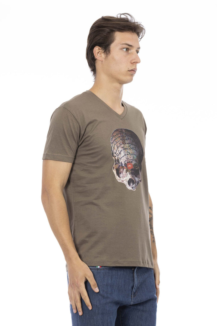 Trussardi Action Brown Cotton T-Shirt