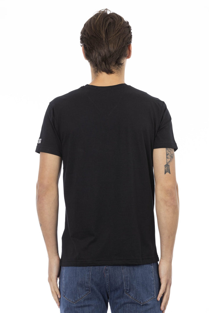 Trussardi Action Black Cotton T-Shirt