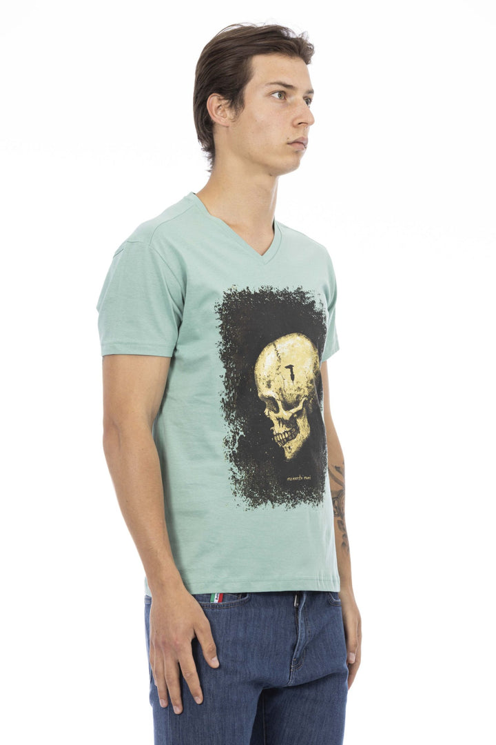 Trussardi Action Green Cotton T-Shirt