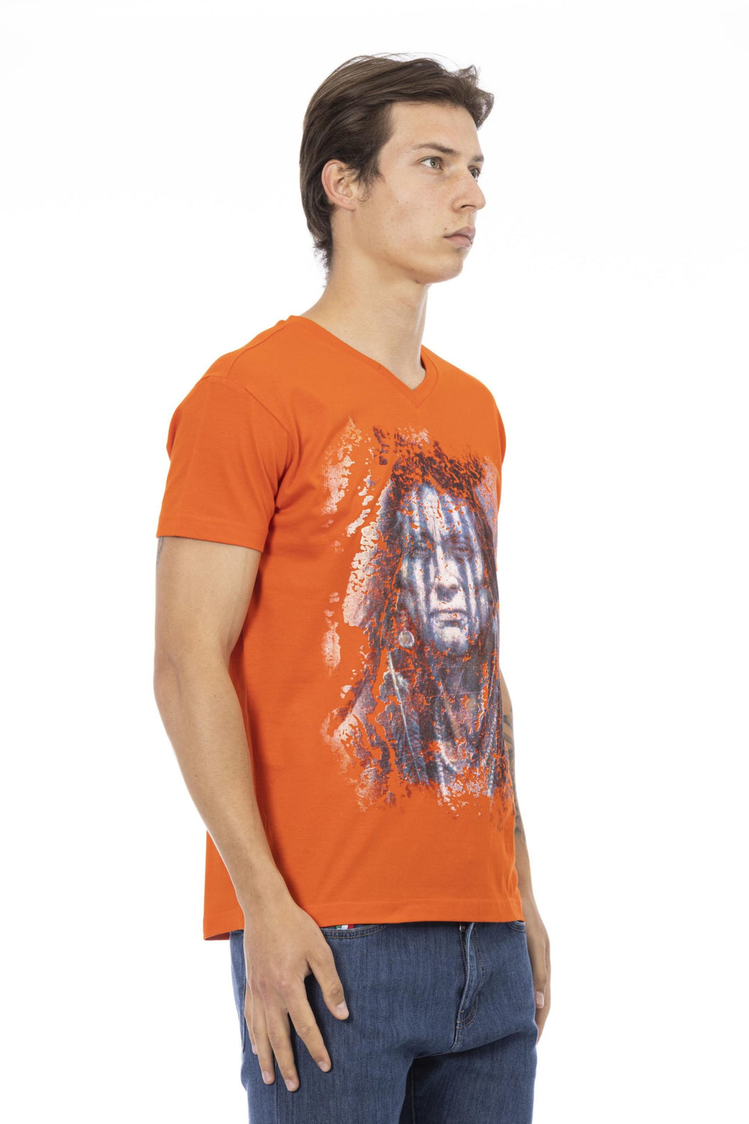 Trussardi Action Orange Cotton T-Shirt