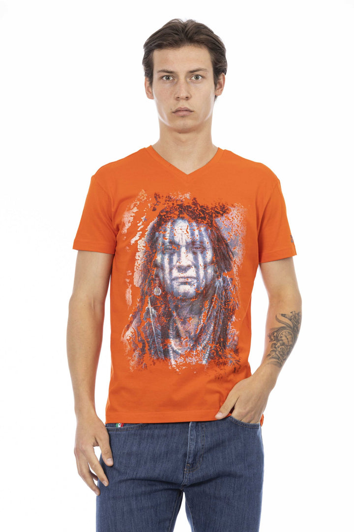 Trussardi Action Orange Cotton T-Shirt