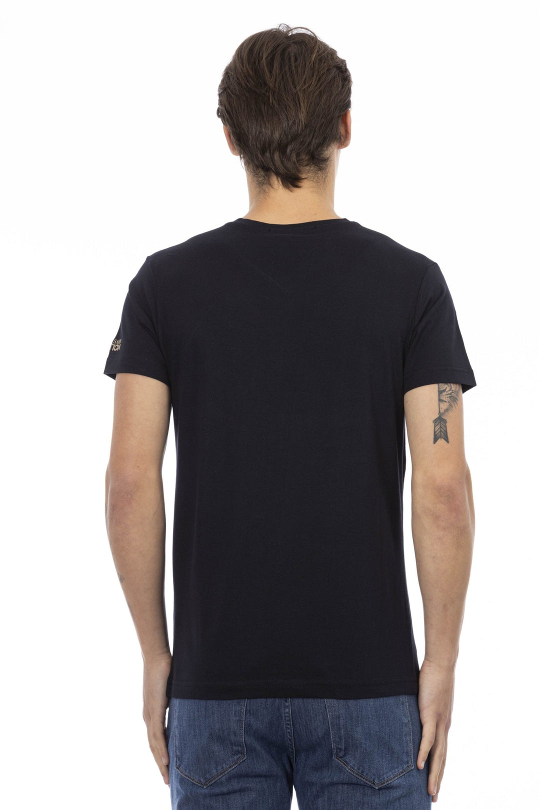 Trussardi Action Black Cotton T-Shirt