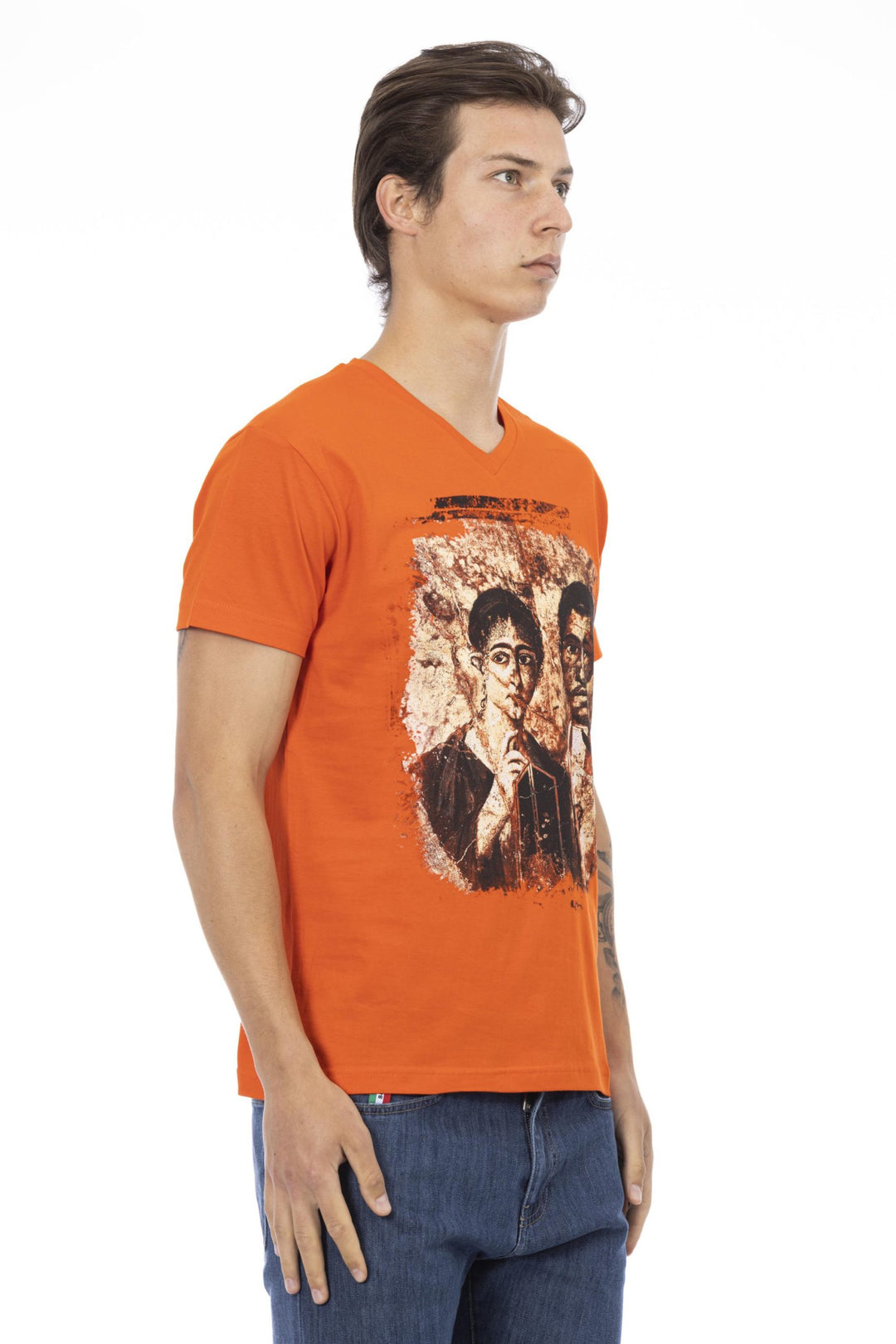 Trussardi Action Orange Cotton T-Shirt