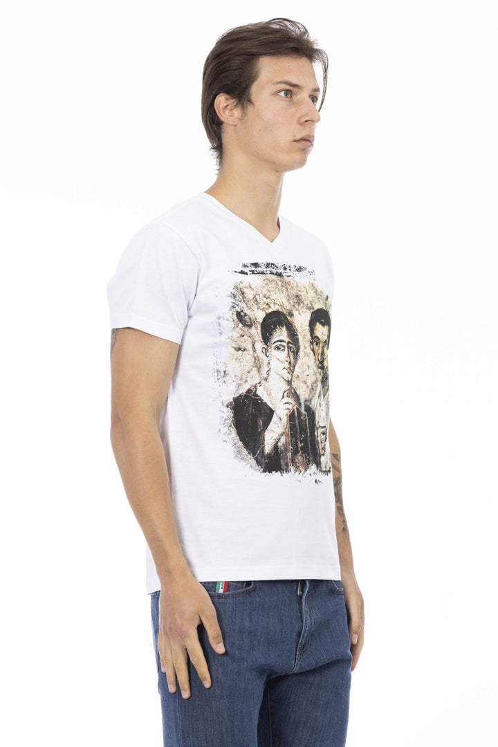 Trussardi Action White Cotton T-Shirt