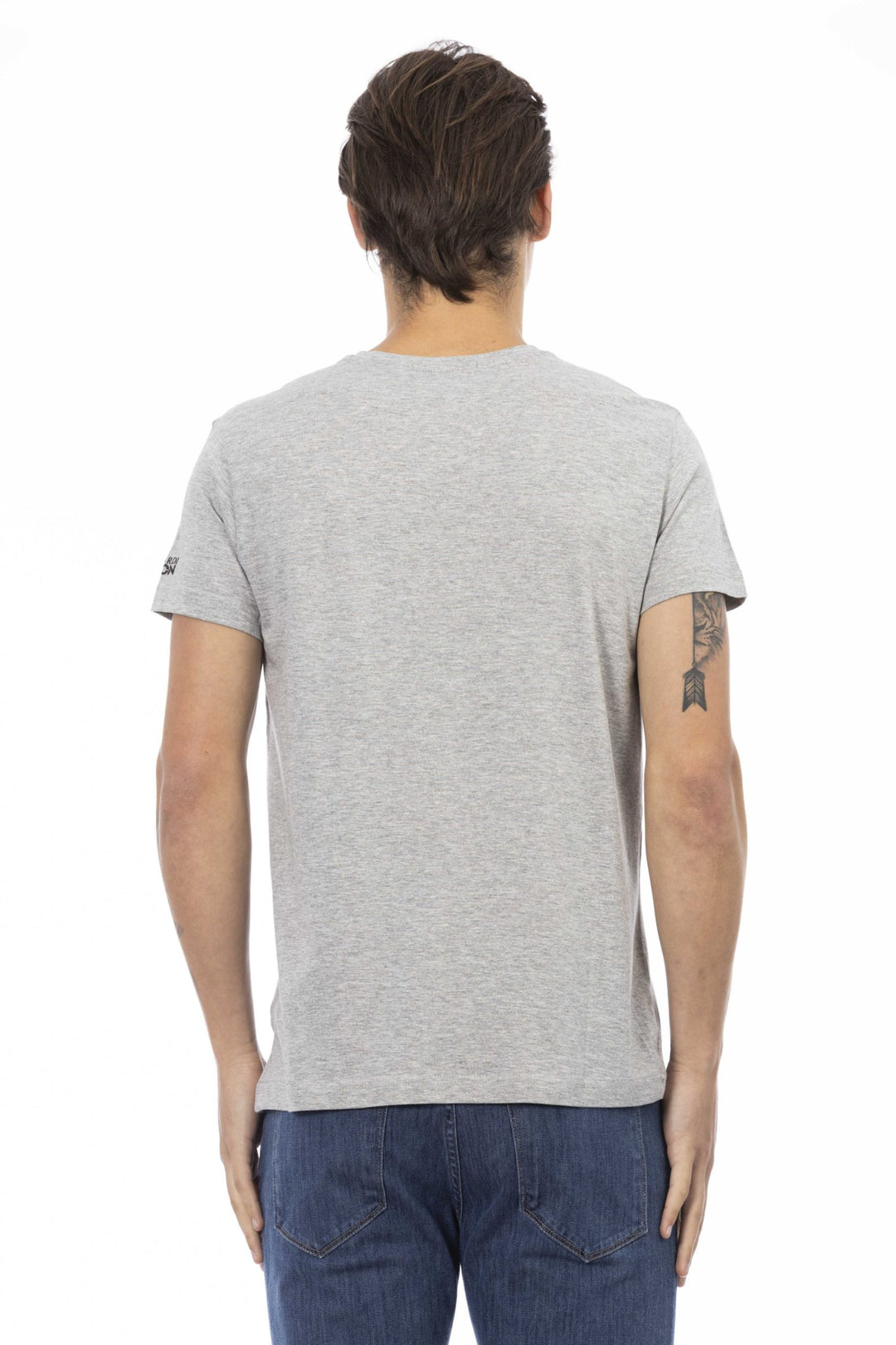 Trussardi Action Gray Cotton T-Shirt