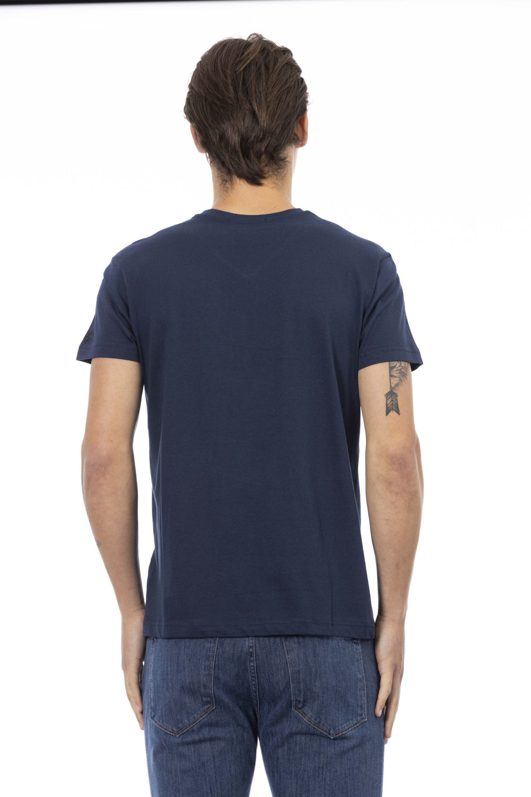 Trussardi Action Blue Cotton T-Shirt