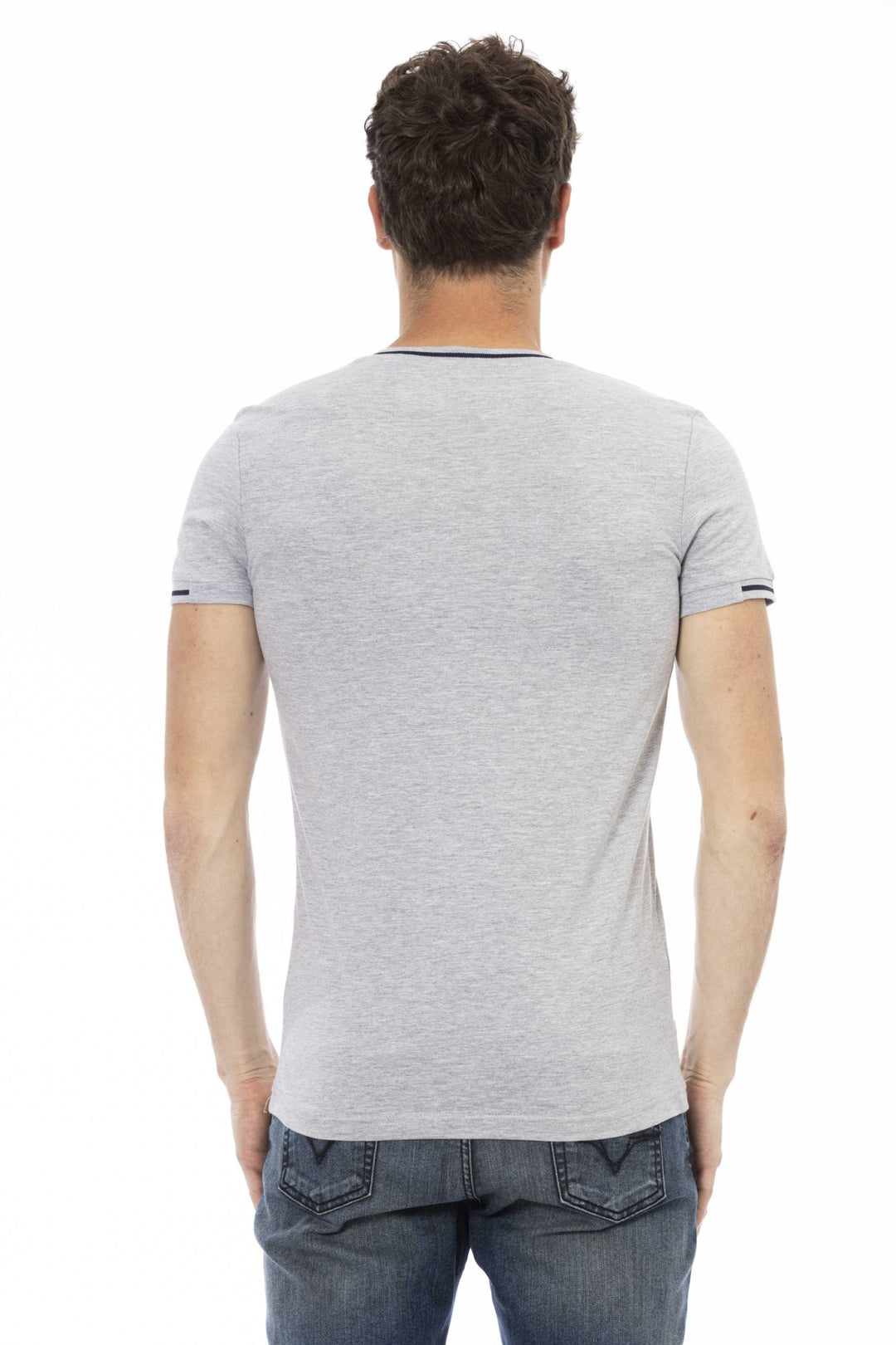 Trussardi Action Gray Cotton T-Shirt