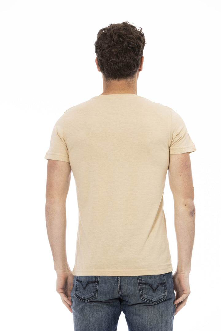 Trussardi Action Beige Cotton T-Shirt