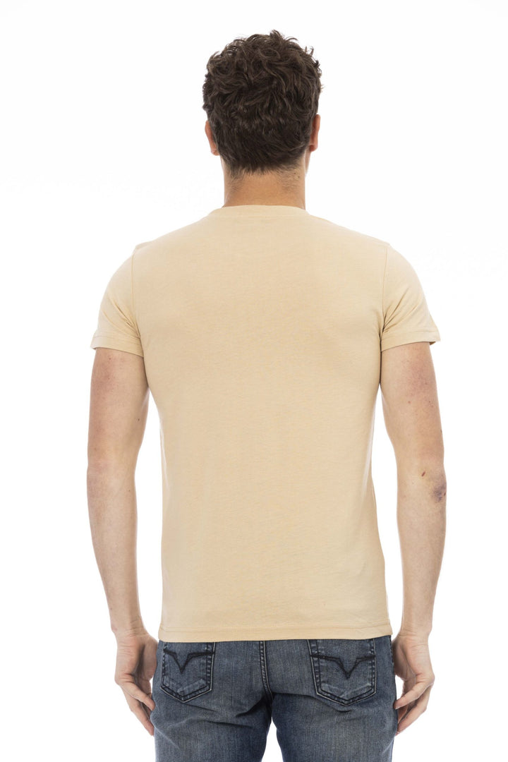 Trussardi Action Beige Cotton T-Shirt