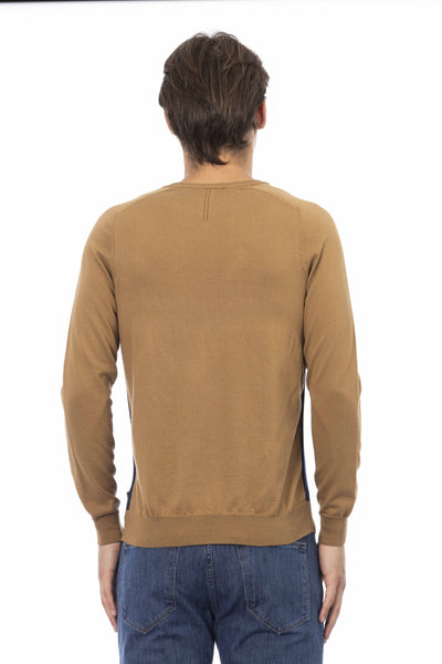 Baldinini Trend Brown Cotton Sweater