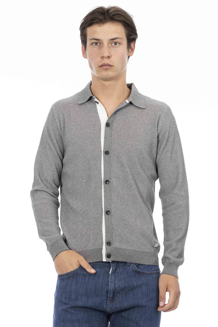 Baldinini Trend Gray Cotton Shirt