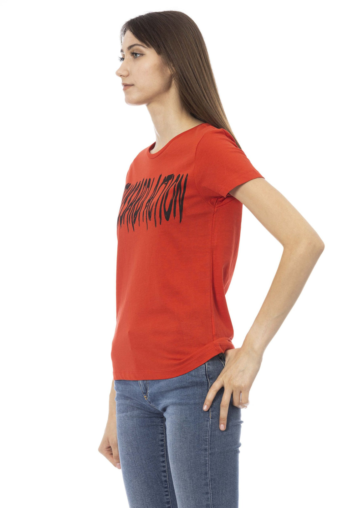 Trussardi Action Red Cotton Tops & T-Shirt