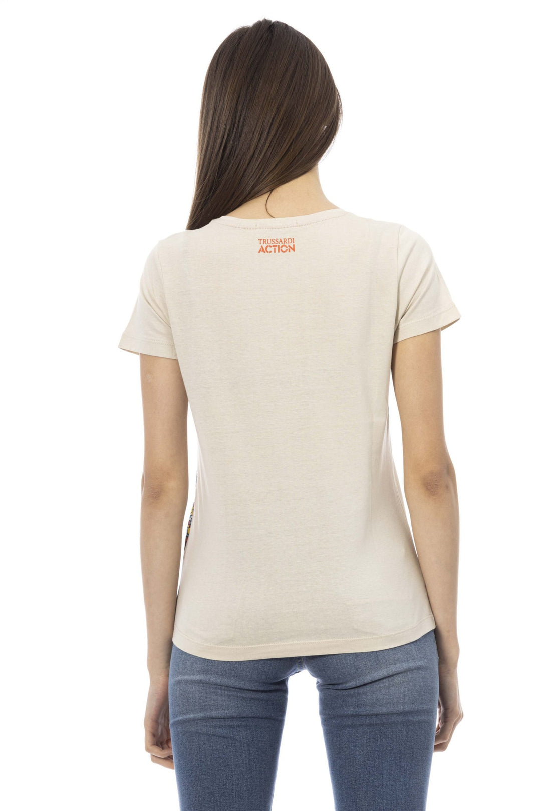 Trussardi Action Beige Cotton Tops & T-Shirt