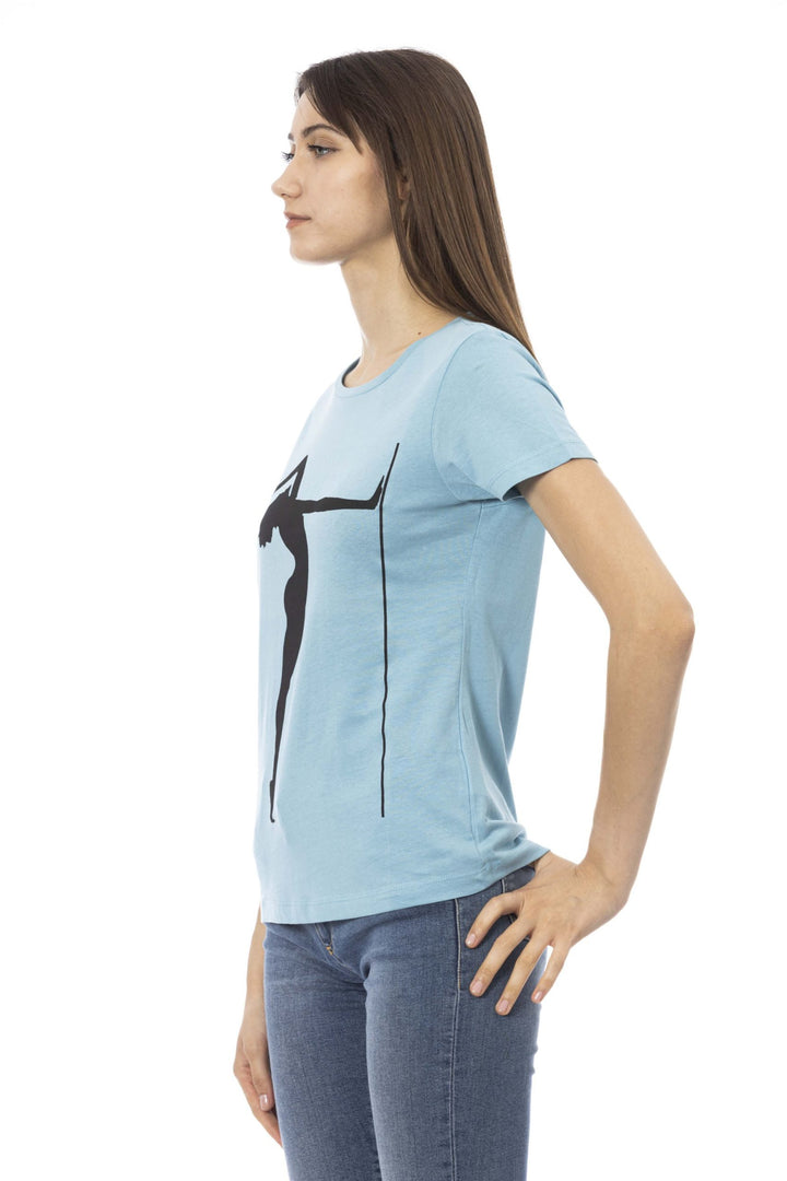 Trussardi Action Light-blue Cotton Tops & T-Shirt