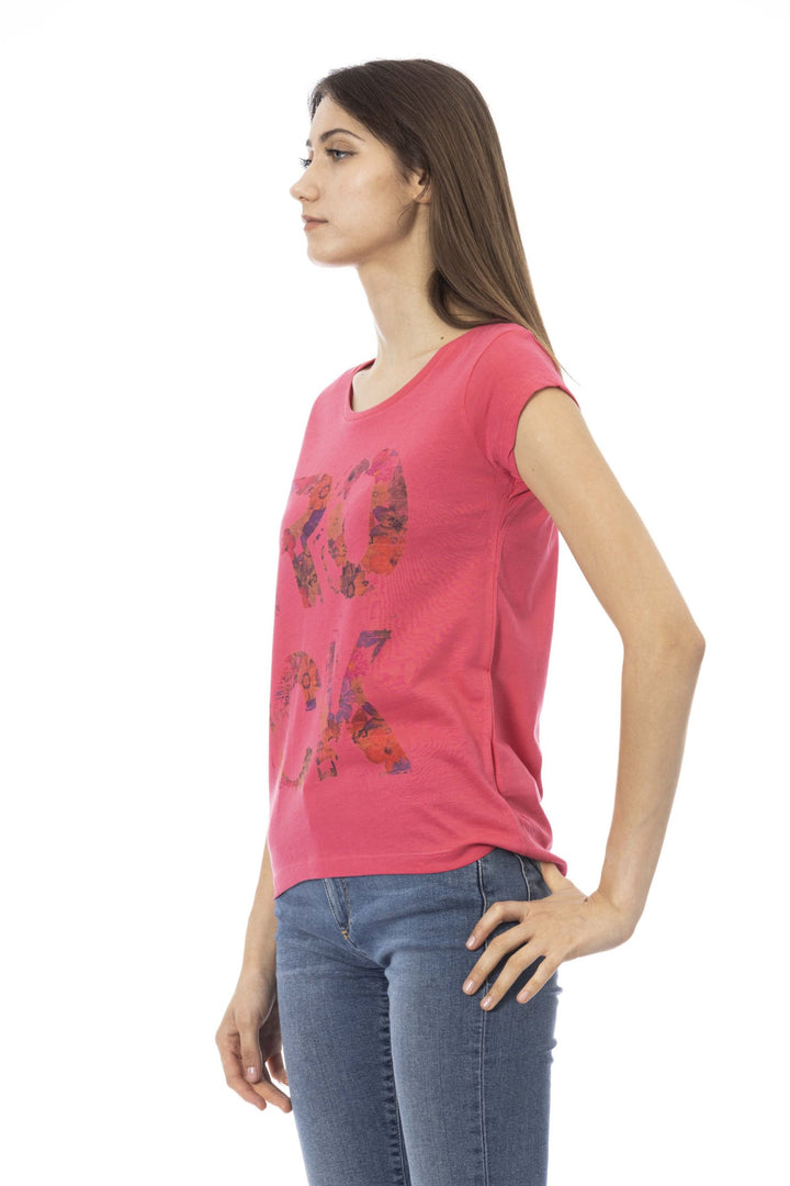 Trussardi Action Pink Cotton Tops & T-Shirt