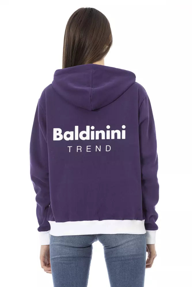 Baldinini Trend Violet Cotton Sweater