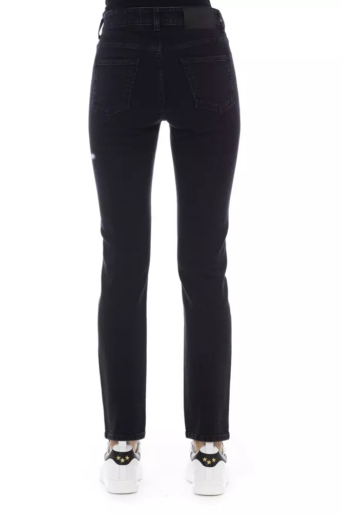 Baldinini Trend Black Cotton Jeans & Pant