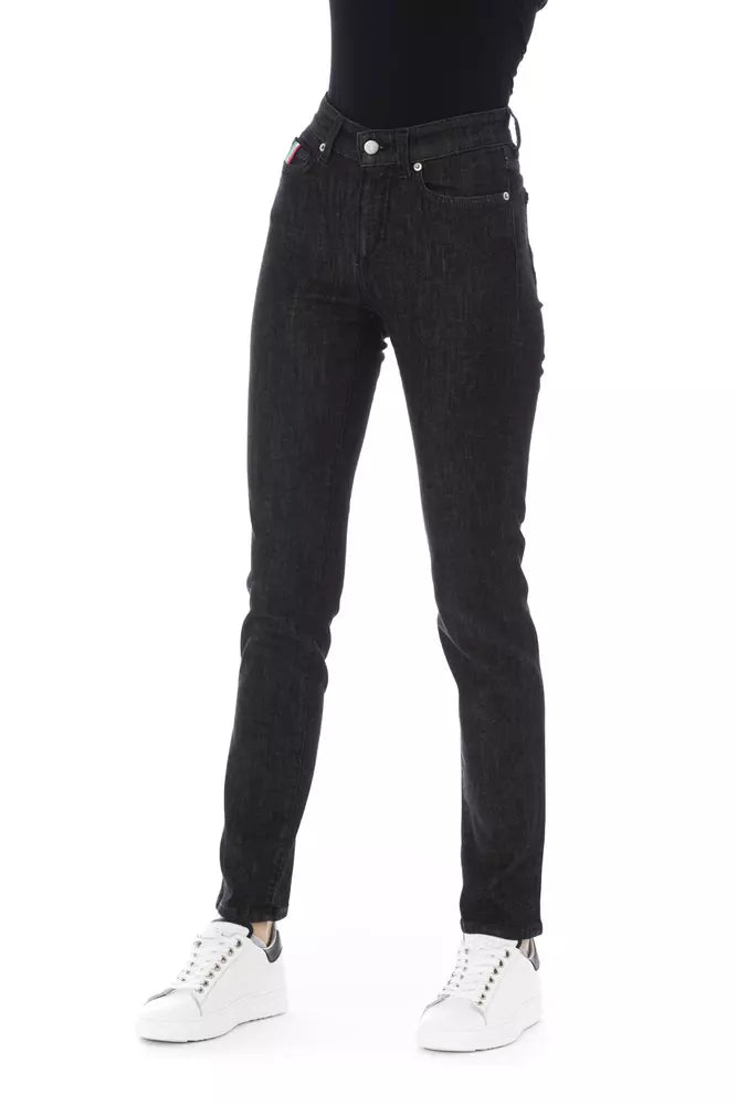 Baldinini Trend Black Cotton Jeans & Pant