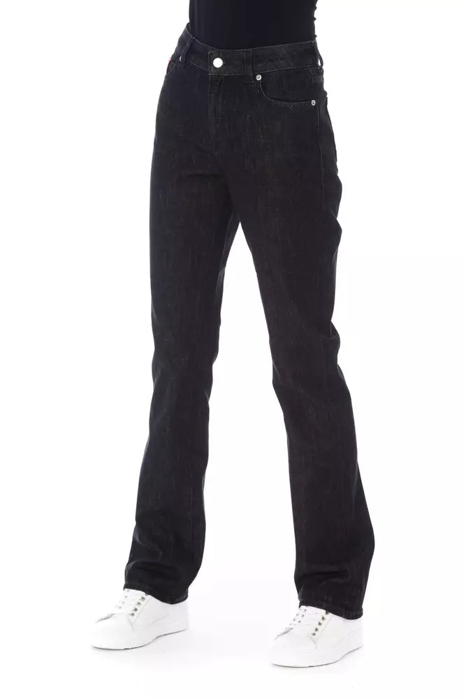 Baldinini Trend Black Cotton Jeans & Pant