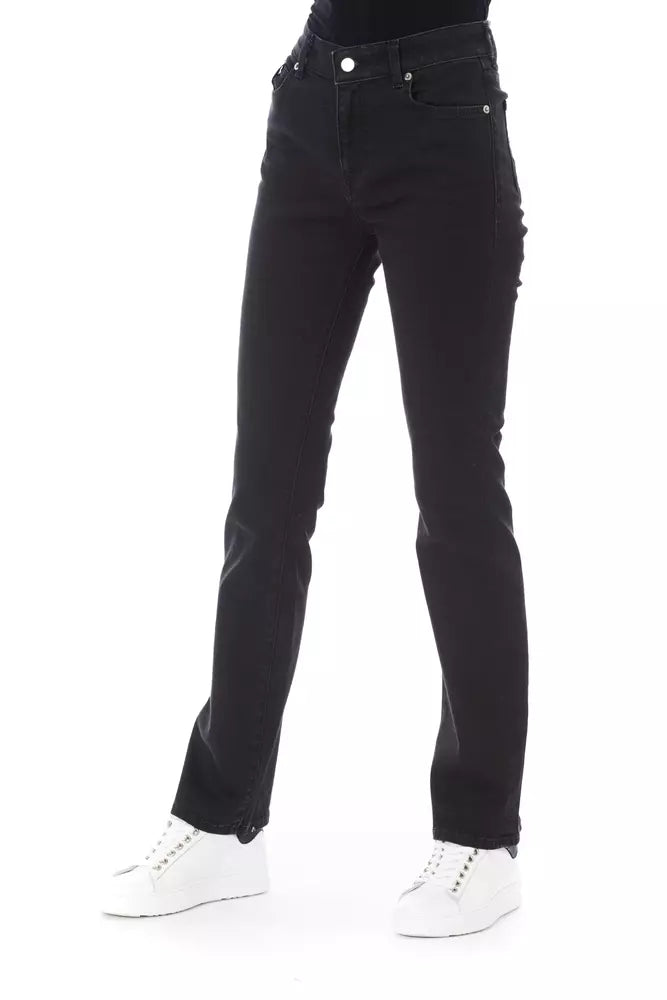 Baldinini Trend Black Cotton Jeans & Pant