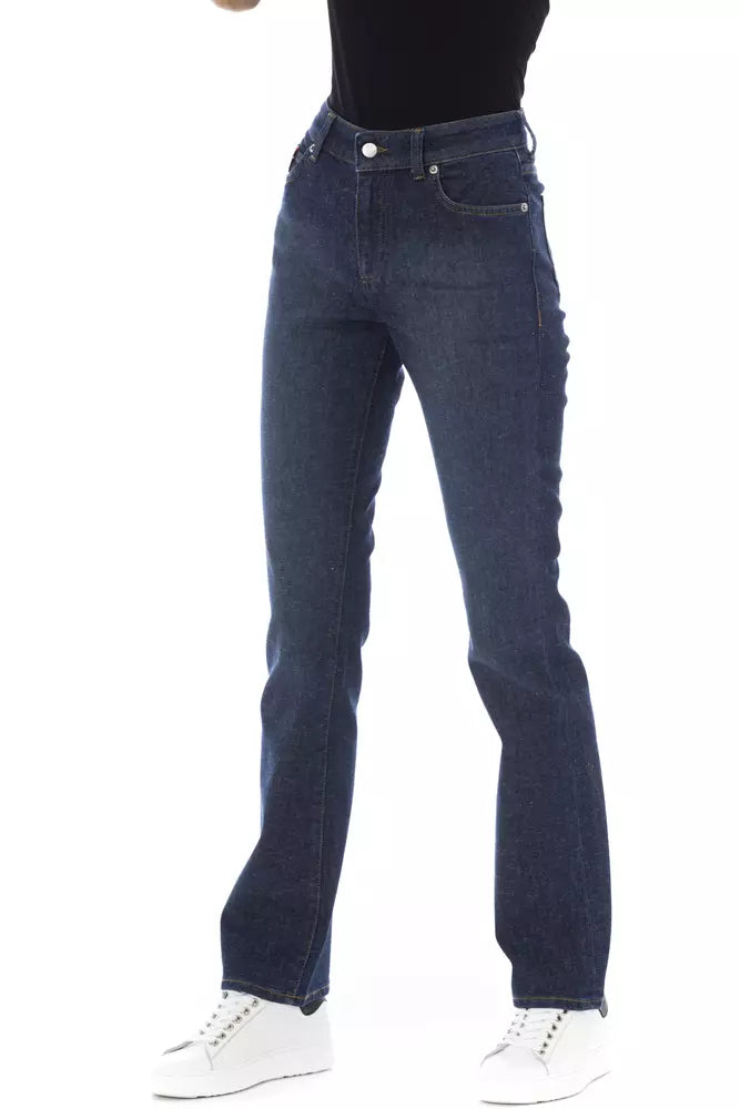 Baldinini Trend Blue Cotton Jeans & Pant