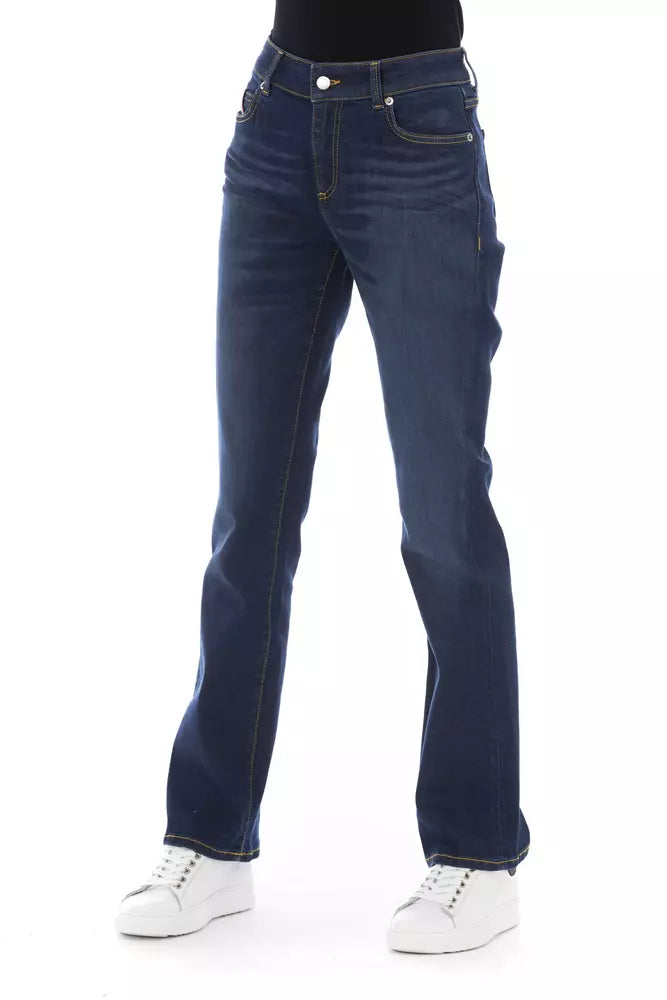 Baldinini Trend Blue Cotton Jeans & Pant