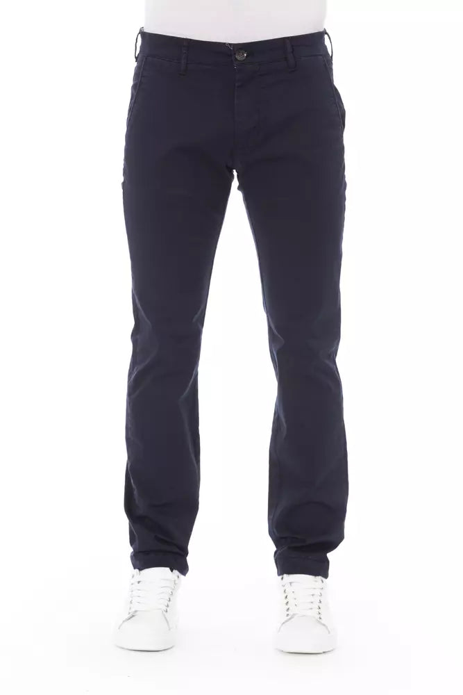 Baldinini Trend Blue Cotton Jeans & Pant