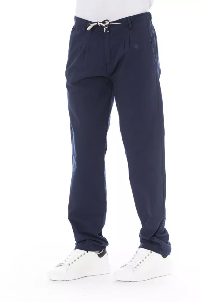 Baldinini Trend Blue Cotton Jeans & Pant