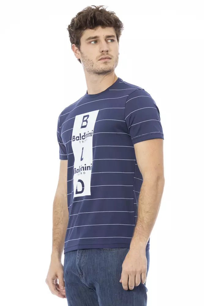 Baldinini Trend Blue Cotton T-Shirt