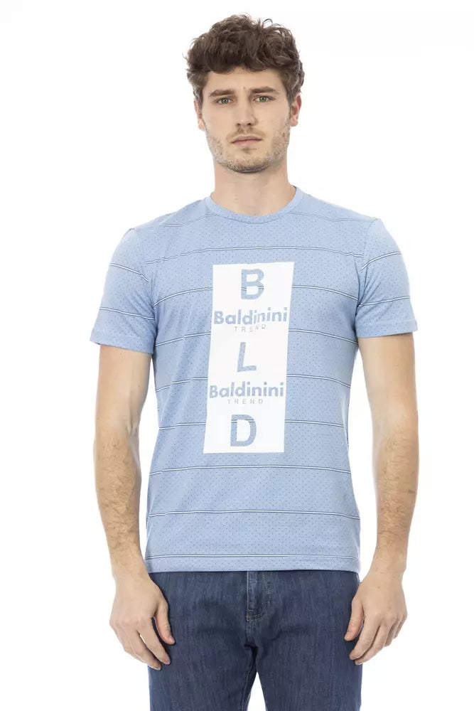 Baldinini Trend Light-blue Cotton T-Shirt