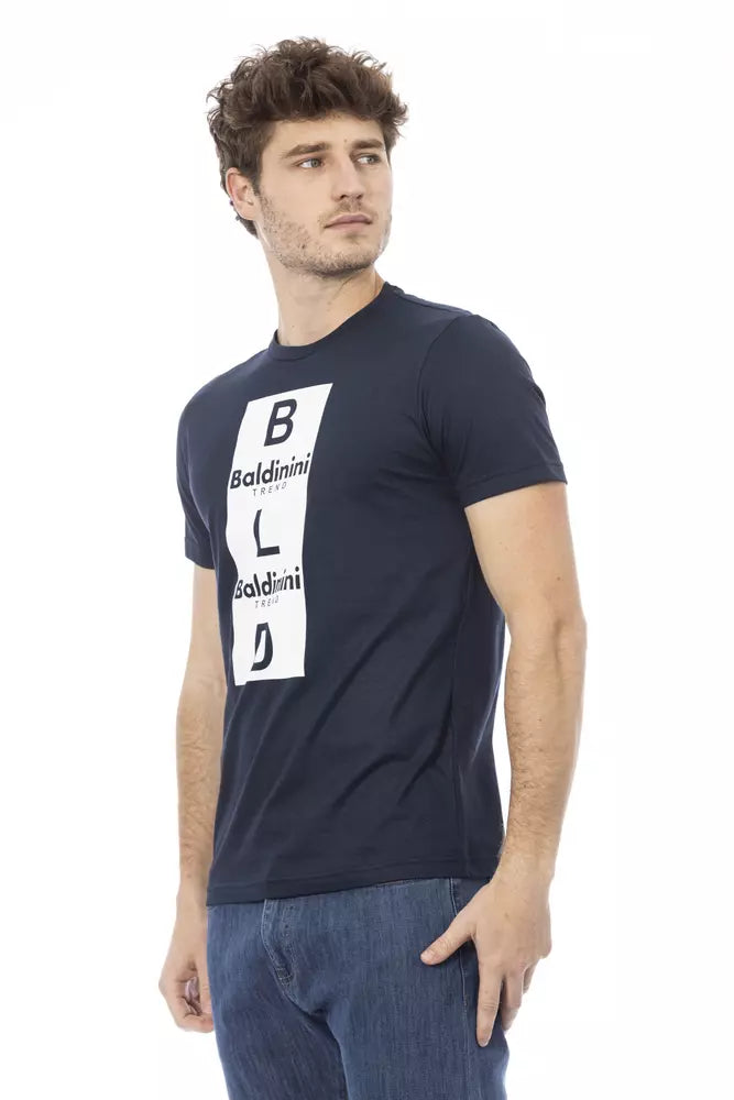 Baldinini Trend Blue Cotton T-Shirt