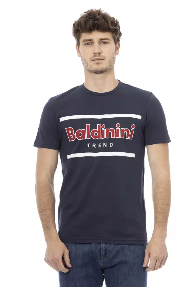 Baldinini Trend Blue Cotton T-Shirt