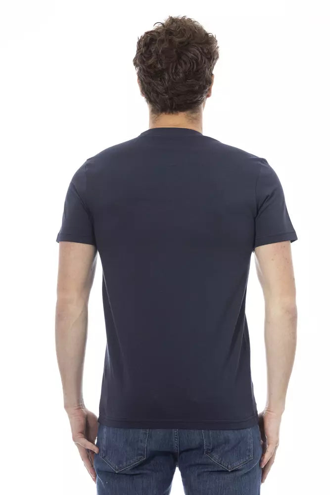 Baldinini Trend Blue Cotton T-Shirt