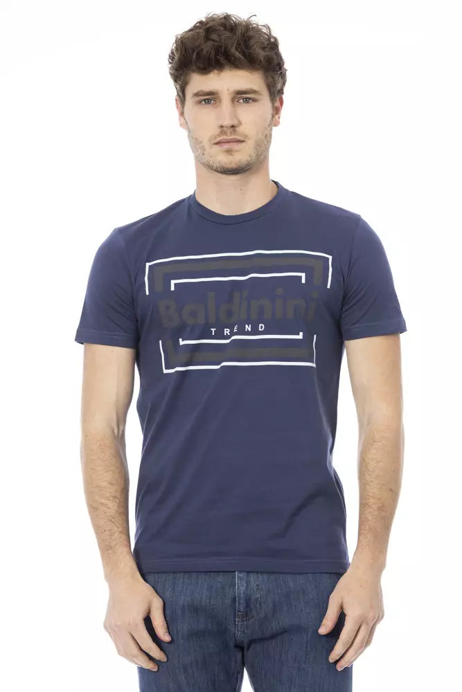 Baldinini Trend Blue Cotton T-Shirt