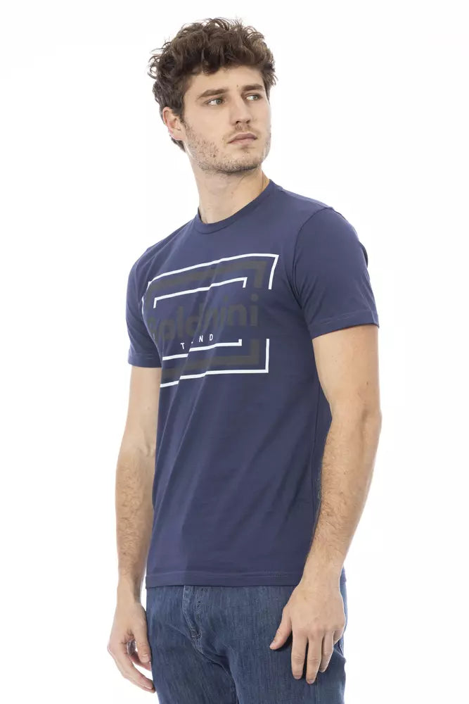 Baldinini Trend Blue Cotton T-Shirt