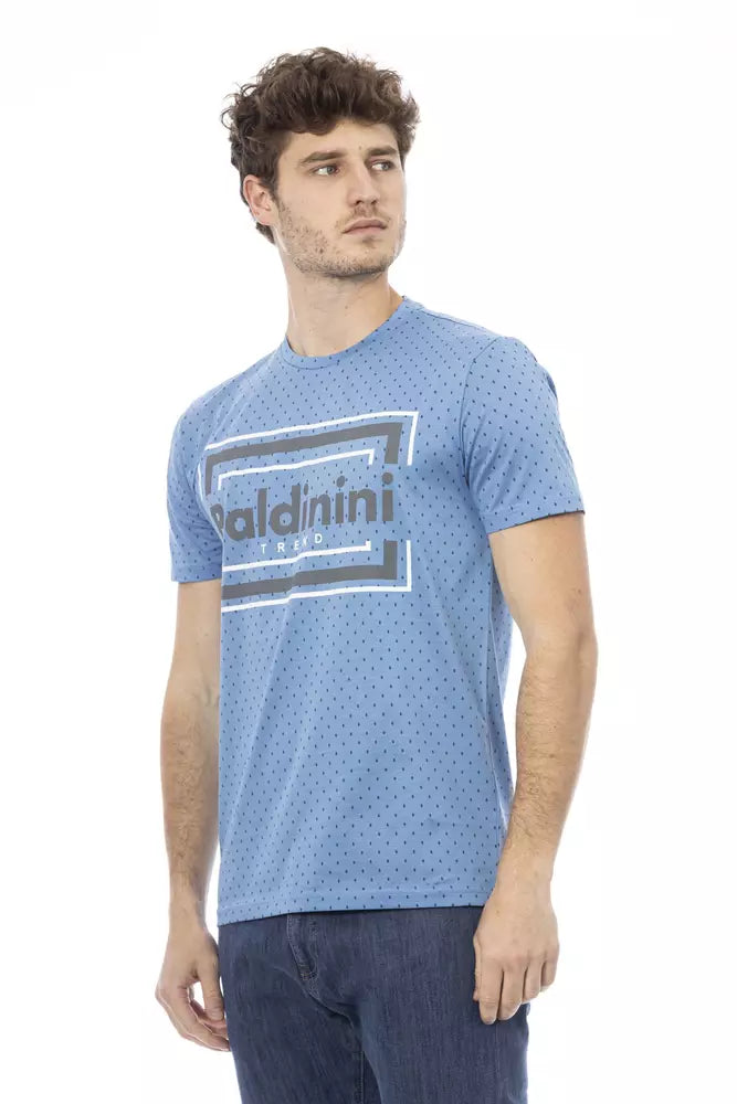 Baldinini Trend Light-blue Cotton T-Shirt