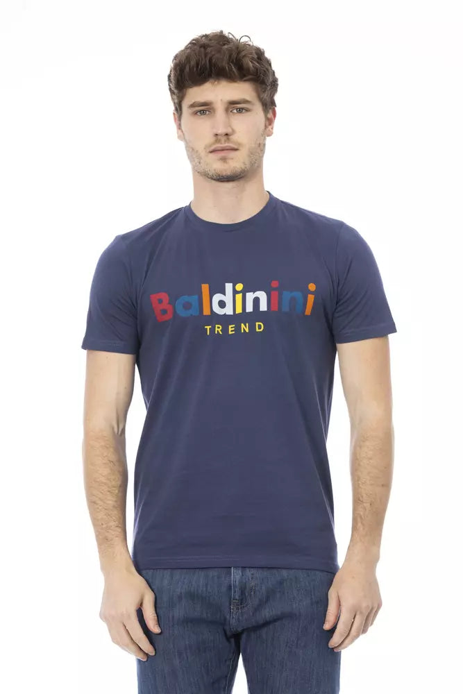 Baldinini Trend Blue Cotton T-Shirt