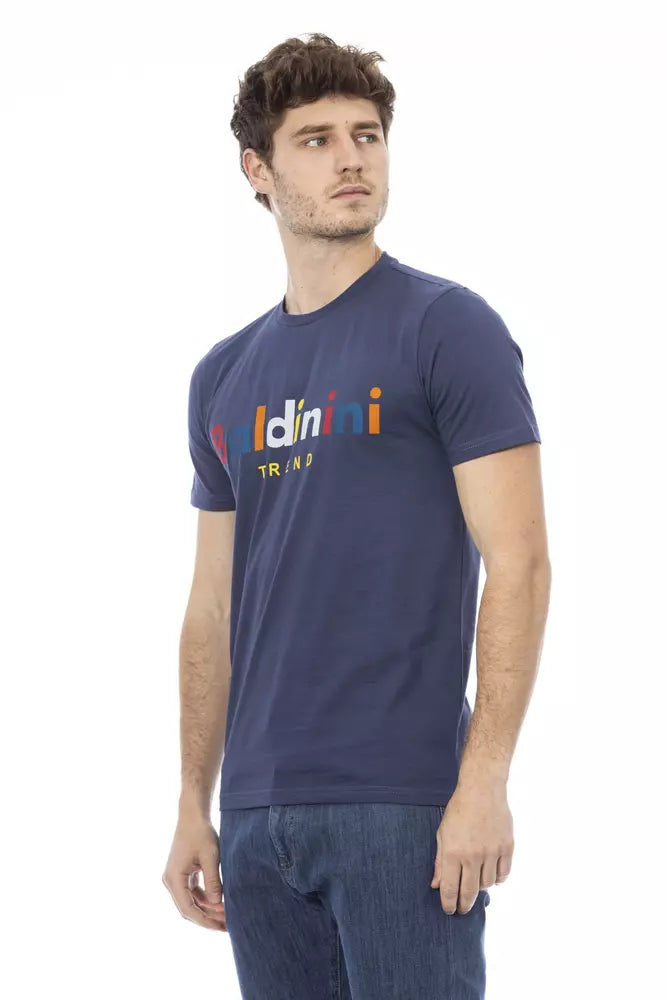 Baldinini Trend Blue Cotton T-Shirt