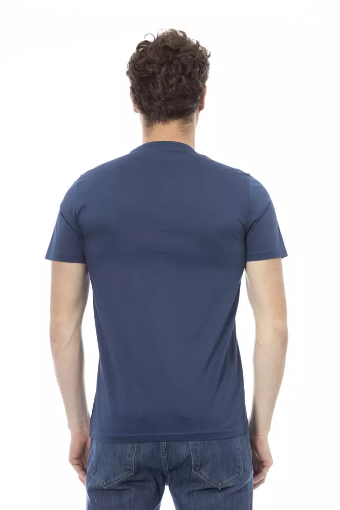 Baldinini Trend Blue Cotton T-Shirt