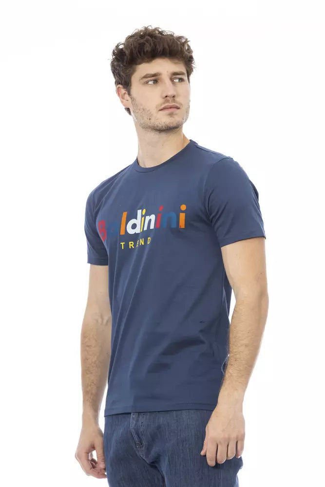 Baldinini Trend Blue Cotton T-Shirt