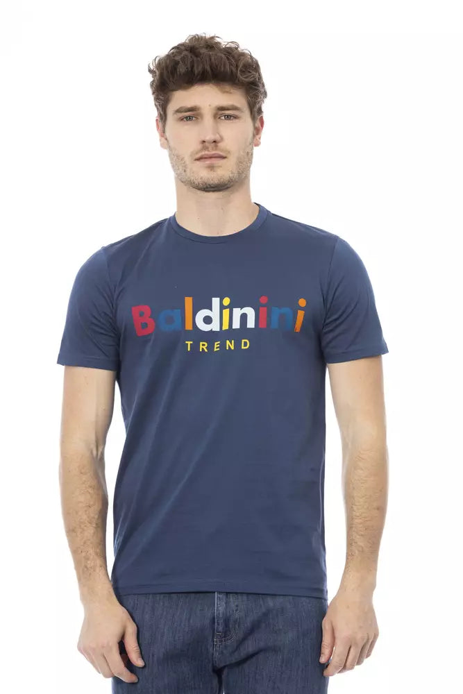 Baldinini Trend Blue Cotton T-Shirt