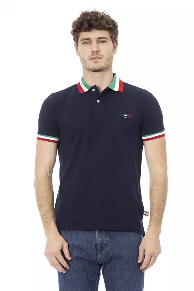 Baldinini Trend Blue Cotton Polo Shirt