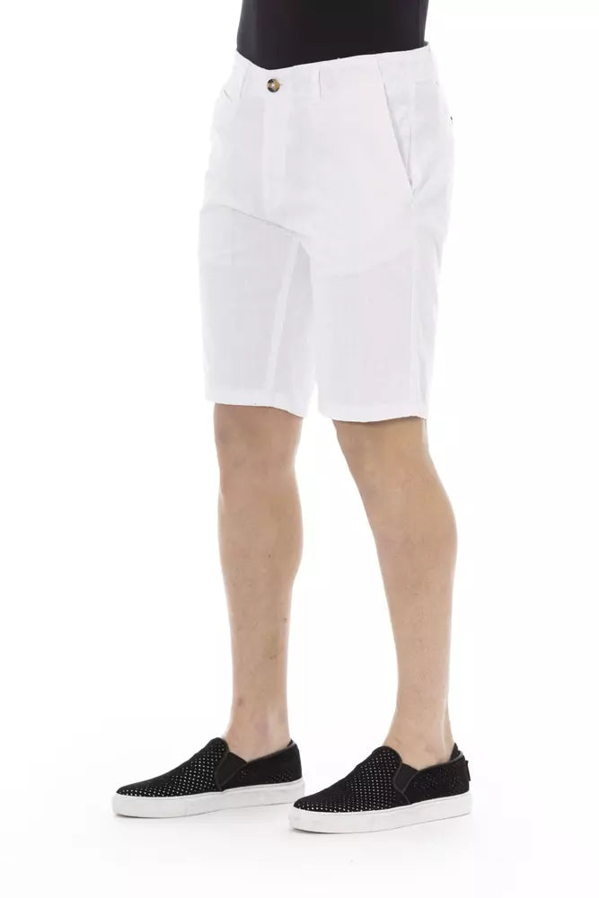 Baldinini Trend White Cotton Short