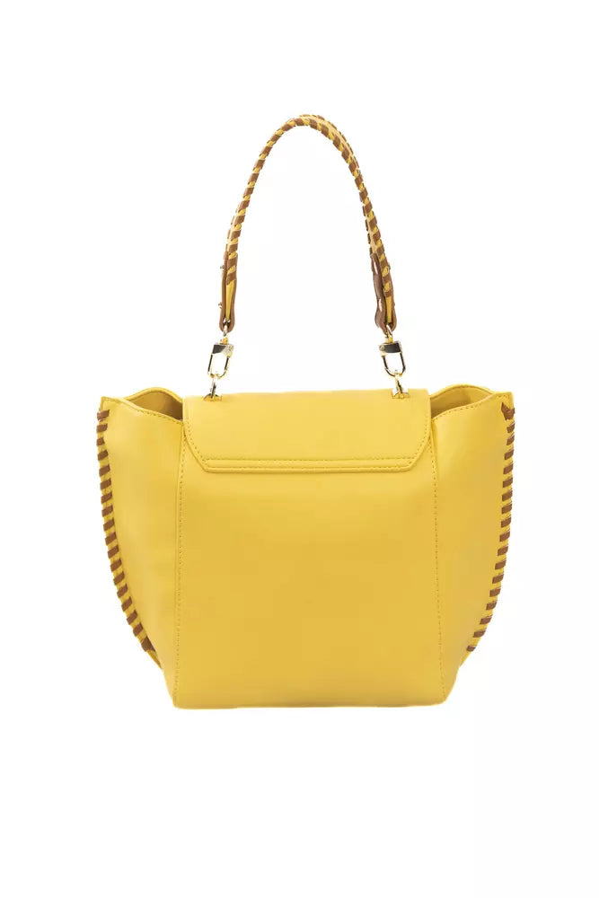 Baldinini Trend Yellow Polyuretane Crossbody Bag